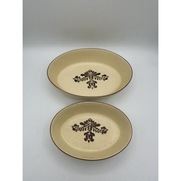 Pfaltzgraff Village Vintage 10" Oval Oven Serving Dish #241 & 240(set Of 2) - Picture 5 of 7